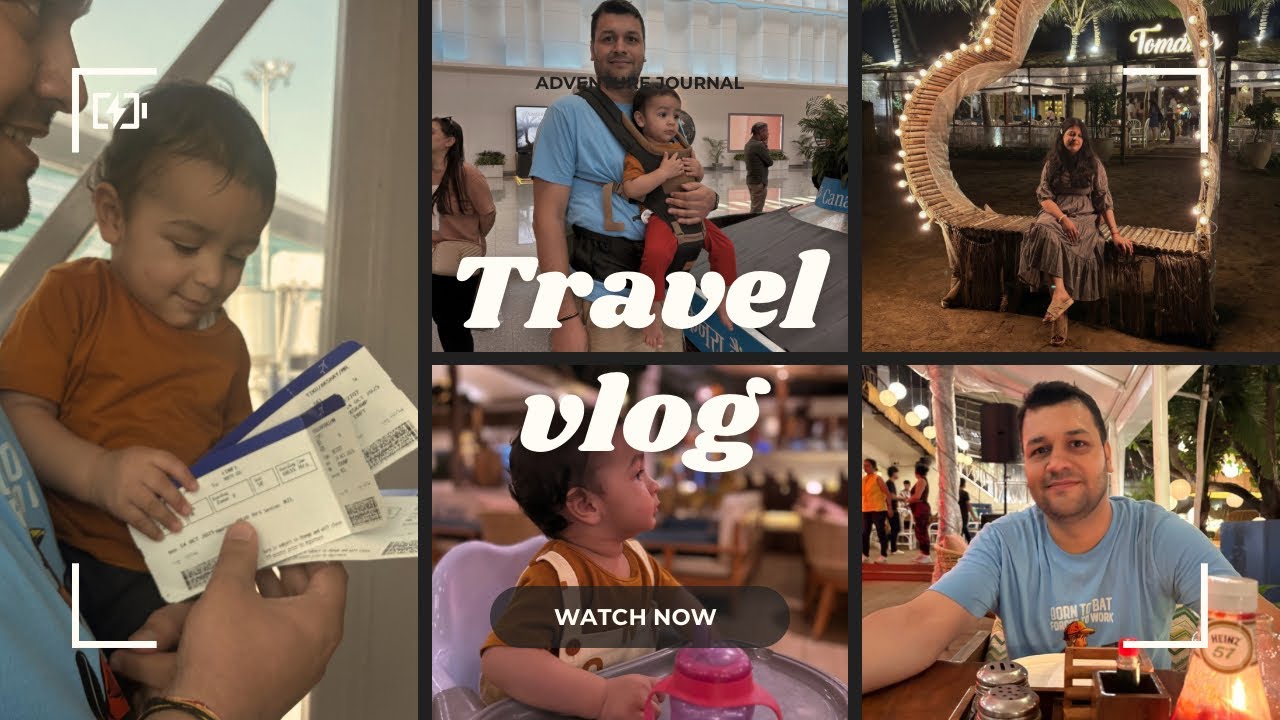 Goa with baby 😍 | Chill Evening at Morjim Beach 🏖️ | Family vlog Day 1 Episode 2❤️