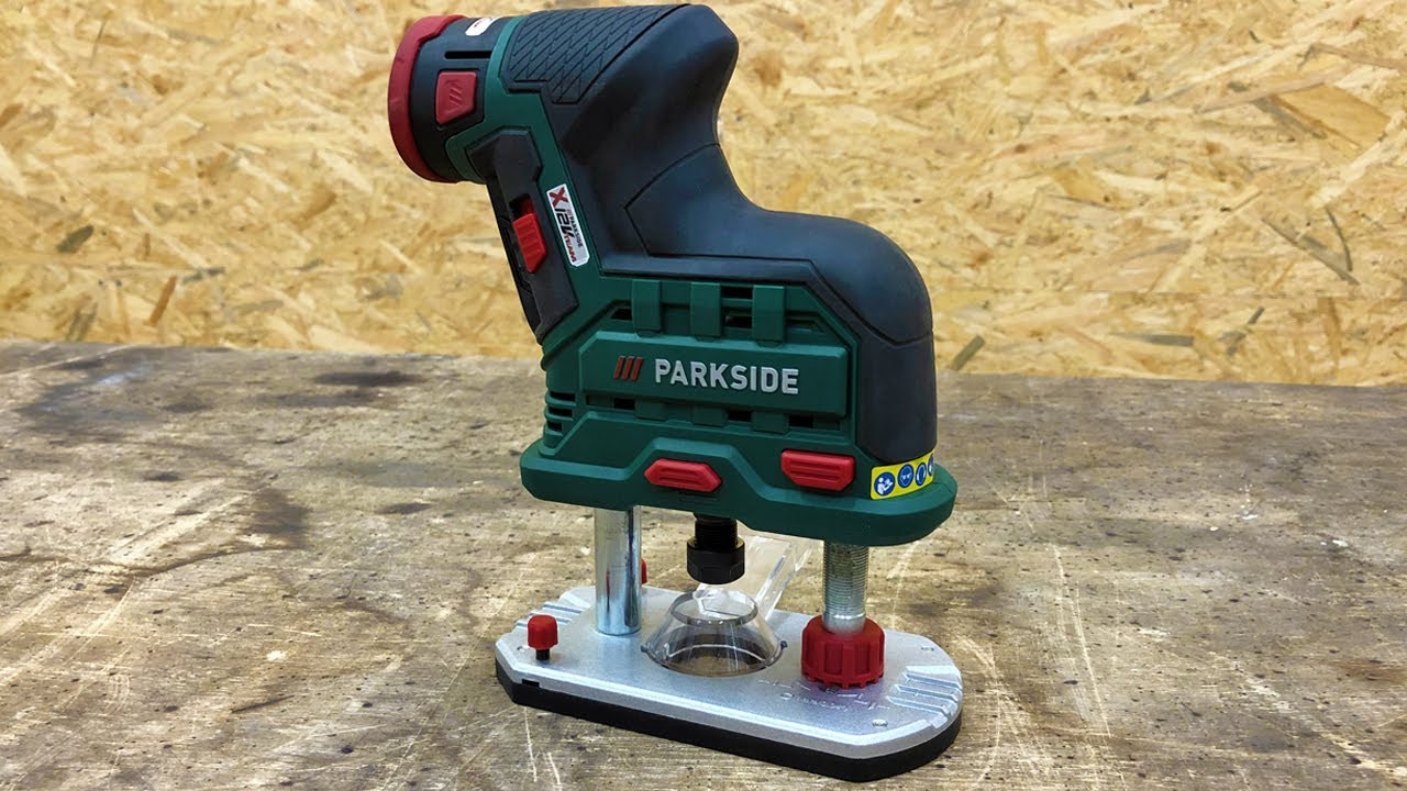 Lidl PARKSIDE ® POFA 12 A2 Battery Router Unboxing and Test / Akku Kantenfräse Oberfräse