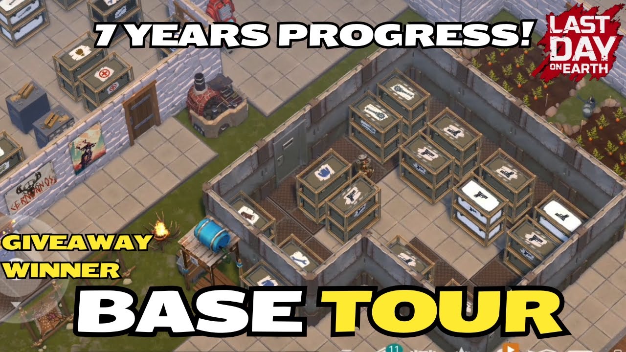 BASE TOUR! (7 years progress!) - Last Day on Earth: Survival Giveaway winner