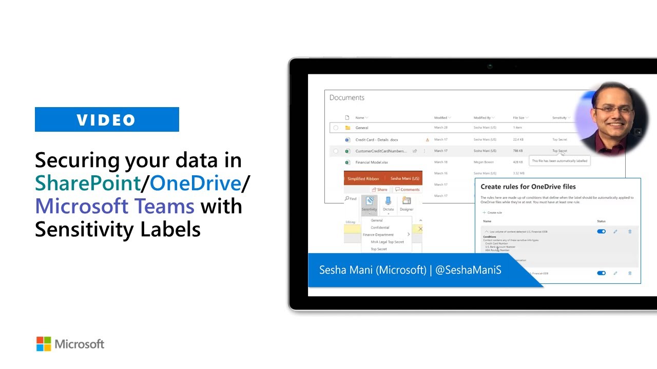Securing your data in SharePoint/OneDrive/Microsoft Teams with Sensitivity Labels