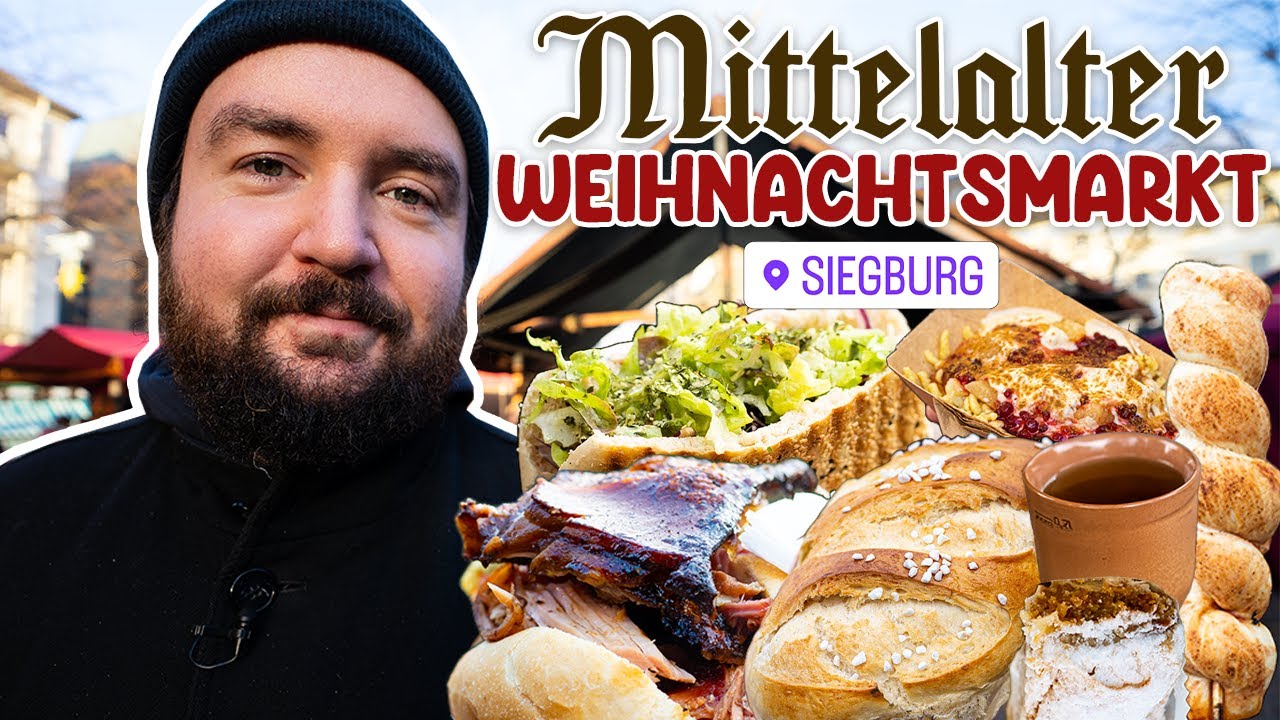 ALLES ESSEN auf meinem ERSTEN MITTELALTER WEIHNACHTSMARKT
