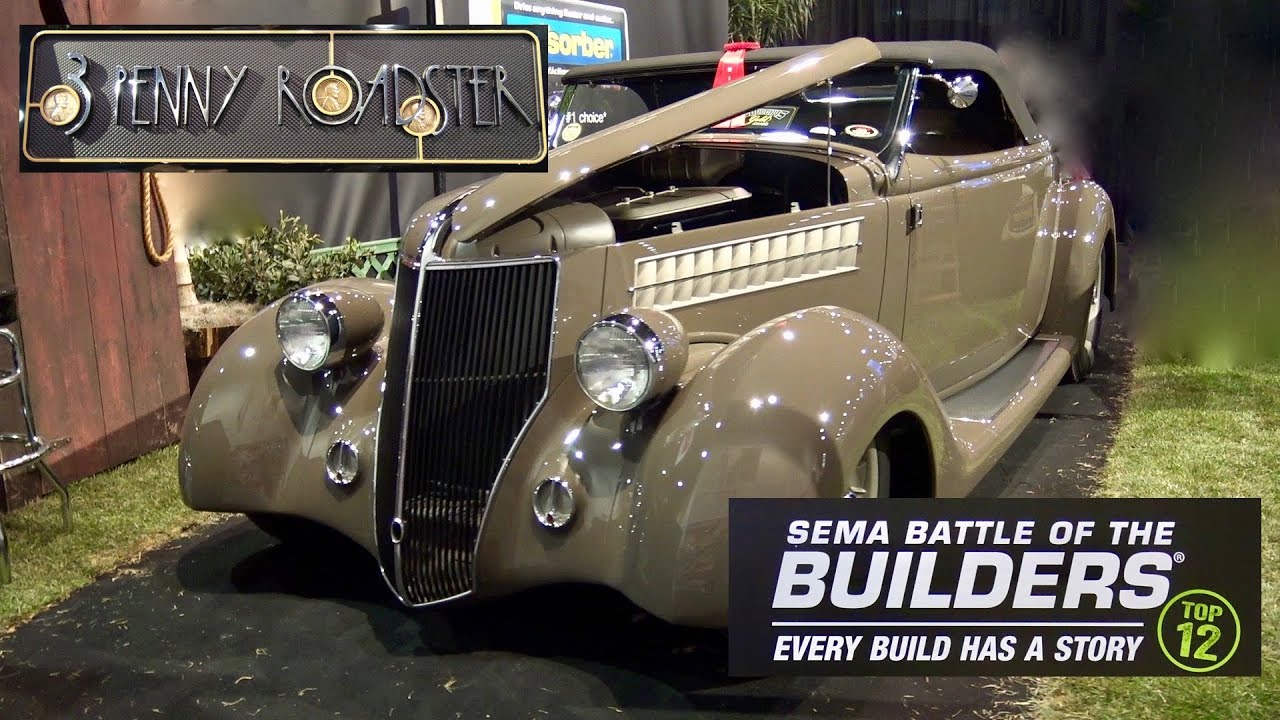 1936 Ford “3 Penny Roadster” wins “Most Beautiful Roadster” at GNRS & Battle of the Builders Top 12.