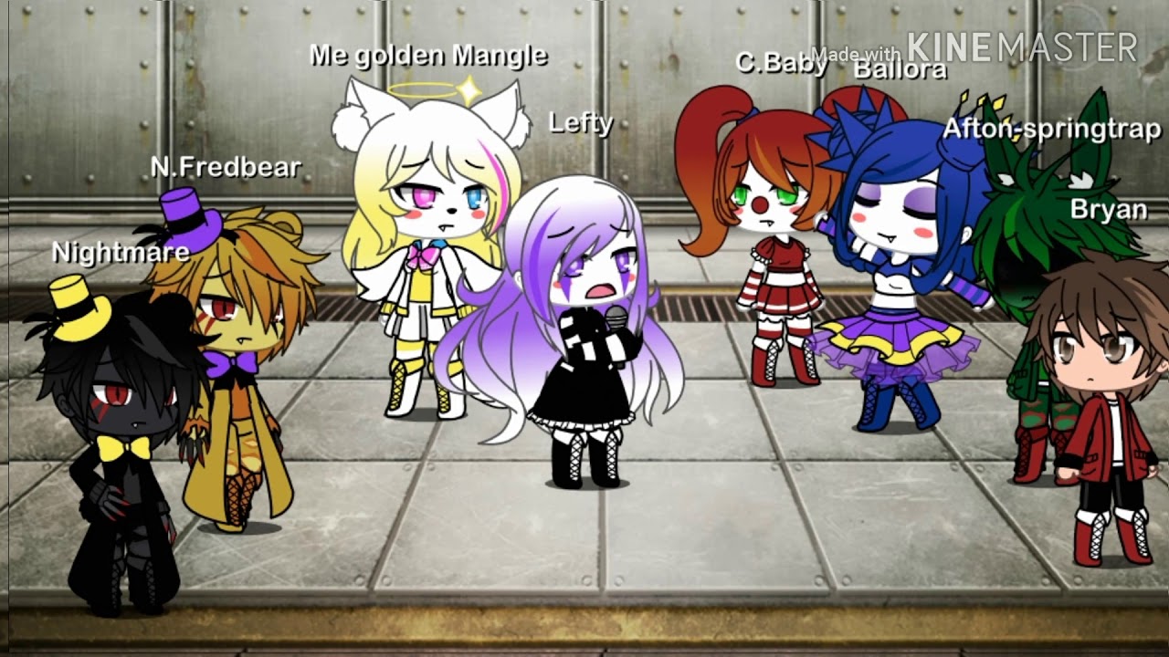Singing battle fnaf6,fnaf4 and me vs The afton family
