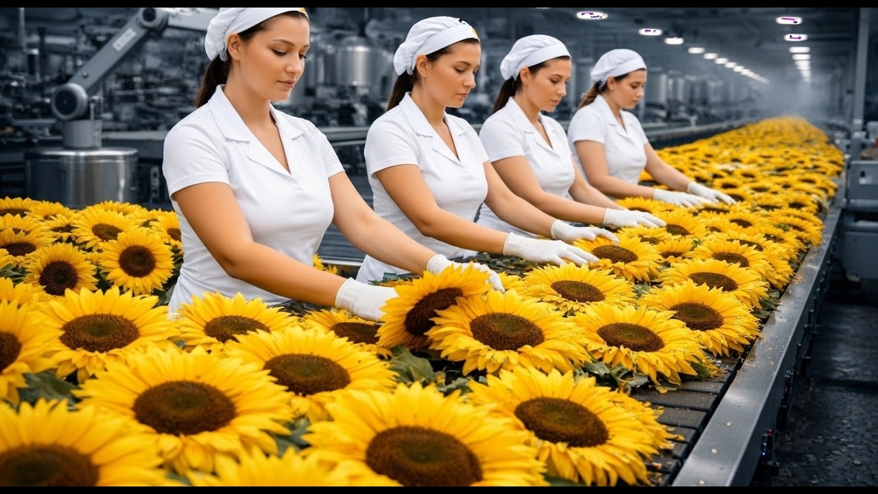 Inside a Modern Sunflower Oil Factory: From Seeds to Clear Golden Oil (Full Process)