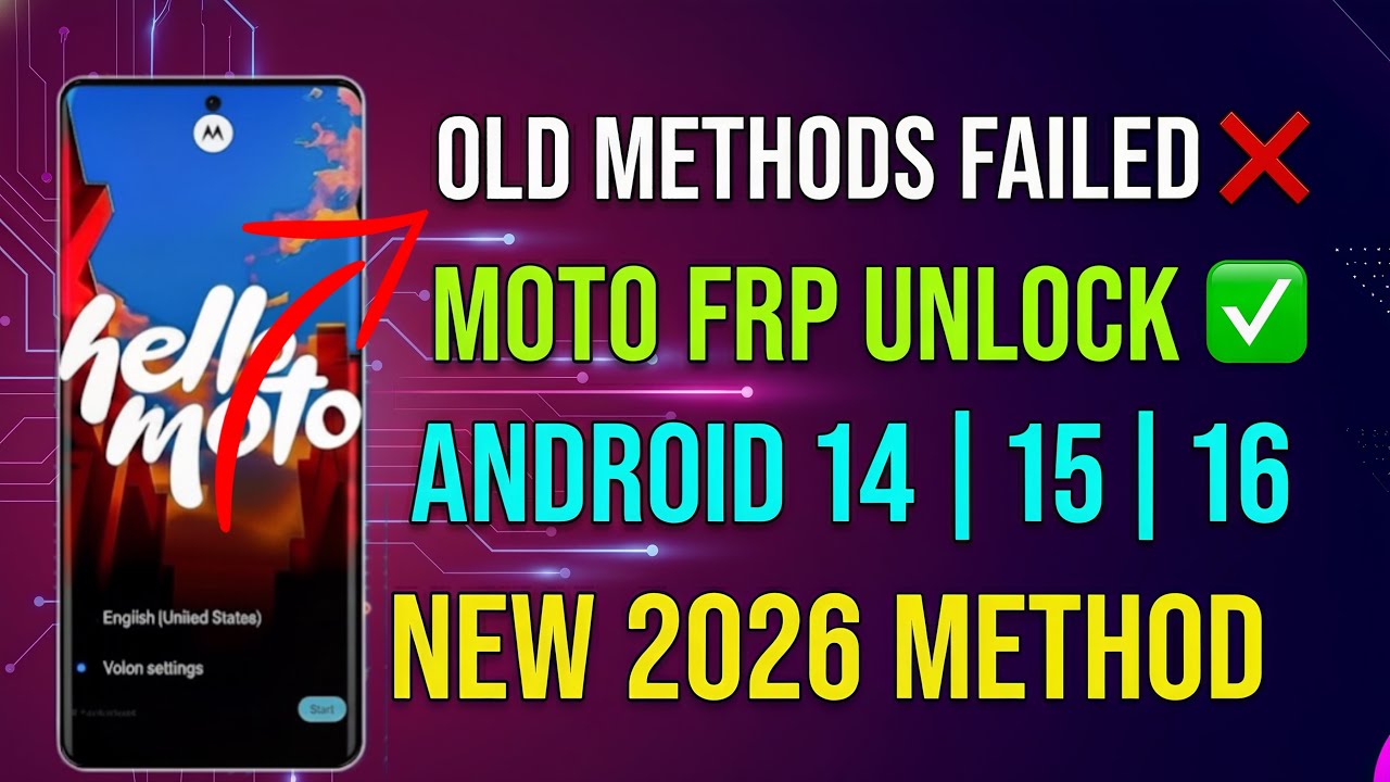 How to Fix FRP Lock on Motorola Phone (Official Methods) | Android 15/16/17 | 2026