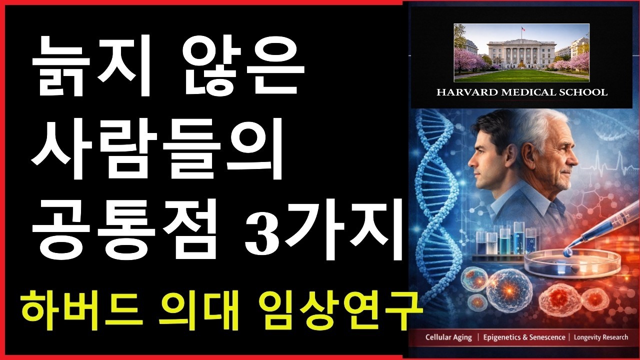 '저속노화' 루틴ㅣ하버드 의대가 입증한 기적의 습관ㅣ의료기공 실천법