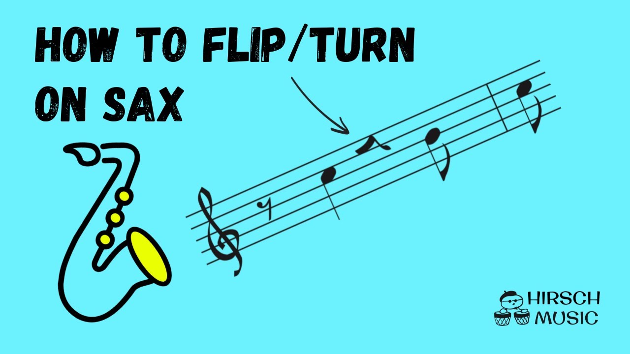 Flip/turn technique on saxophone