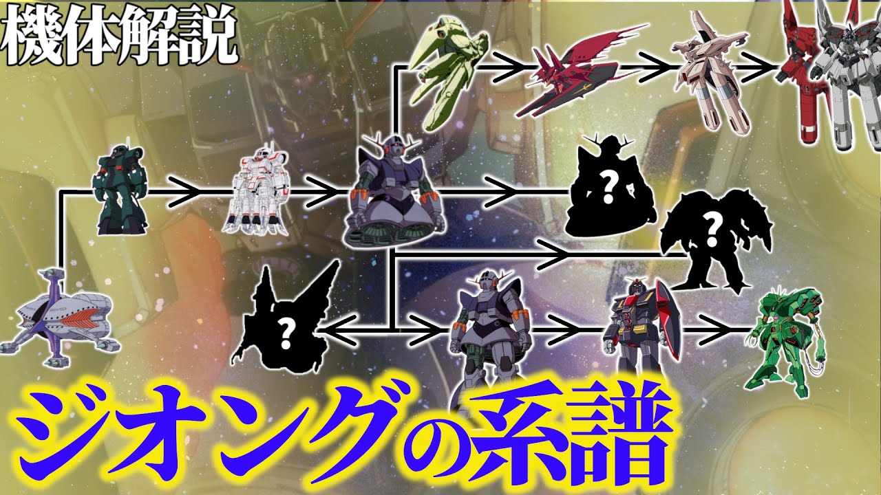 【ガンダム解説】ジオングの系譜～足が無くても戦える～【ファーストガンダム】