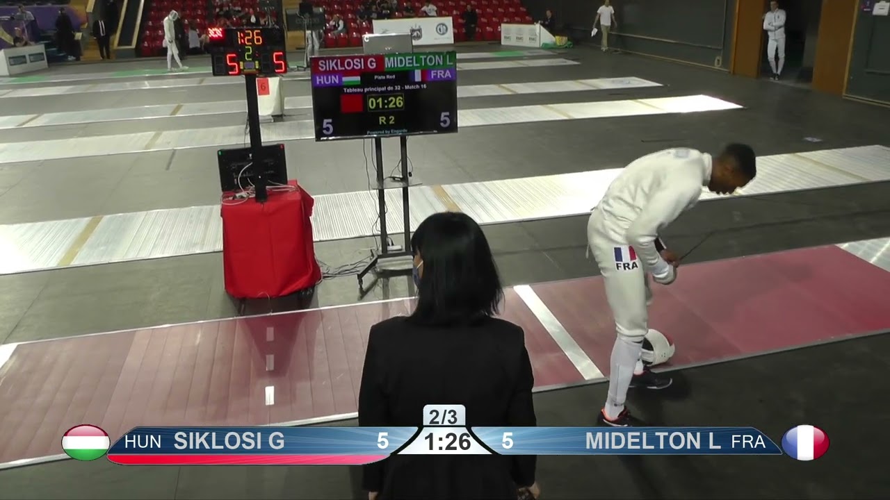2022 104 T32 16 M E Individual Tbilisi GEO WC RED MIDELTON FRA vs SIKLOSI HUM