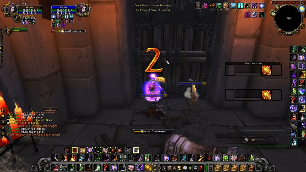 Highlight: WoW Classic 2021-10-21 1v2 warlock vs 2 mages 2