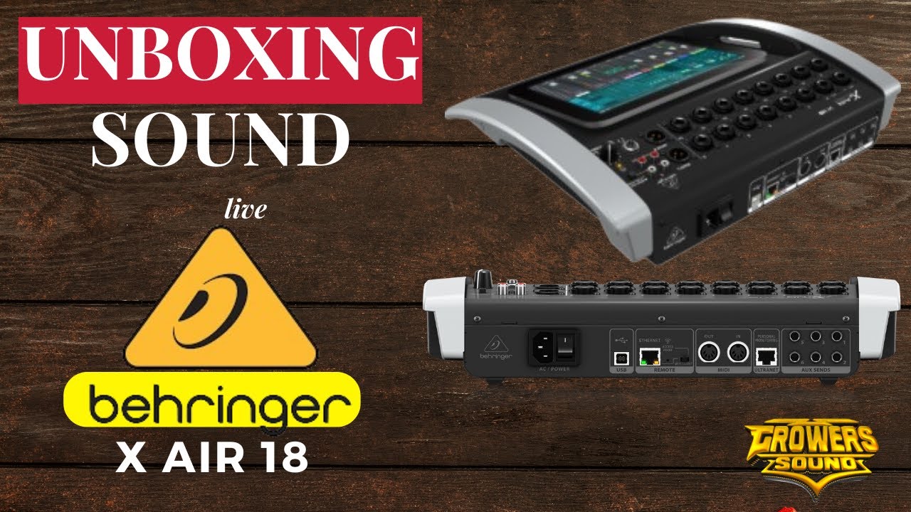 UNBOXING consola digital behringer x air x18 - GROWERSOUND
