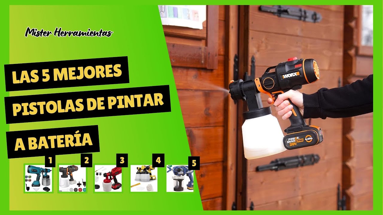 LAS 5 MEJORES PISTOLAS DE PINTAR A BATERÍA CALIDAD PRECIO 🛠️ PINTURA PROFESIONAL Y AFICIONADO