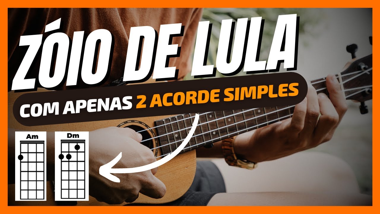 ZÓIO DE LULA | UKULELE TUTORIAL - CHARLIE BROWN JR (Como tocar apenas 2 acordes simples INICIANTES