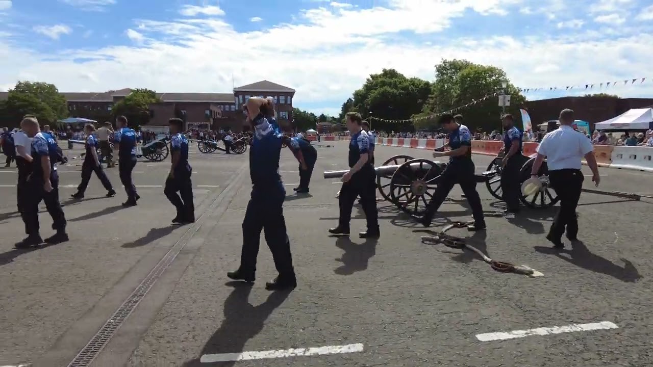 Royal Navy Field Gun Competition at the HMS Collingwood Open Day 2022