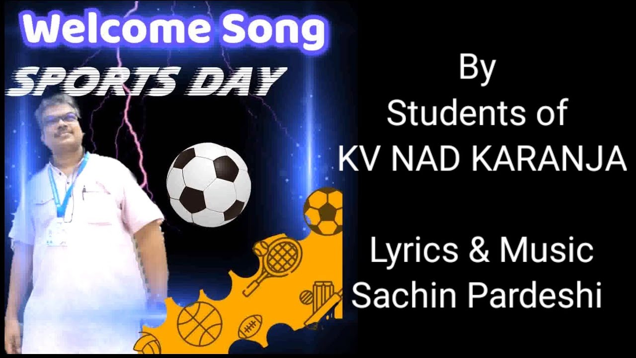 National Sports day welcome song | English Sports day song with lyrics | National Sports day 2021