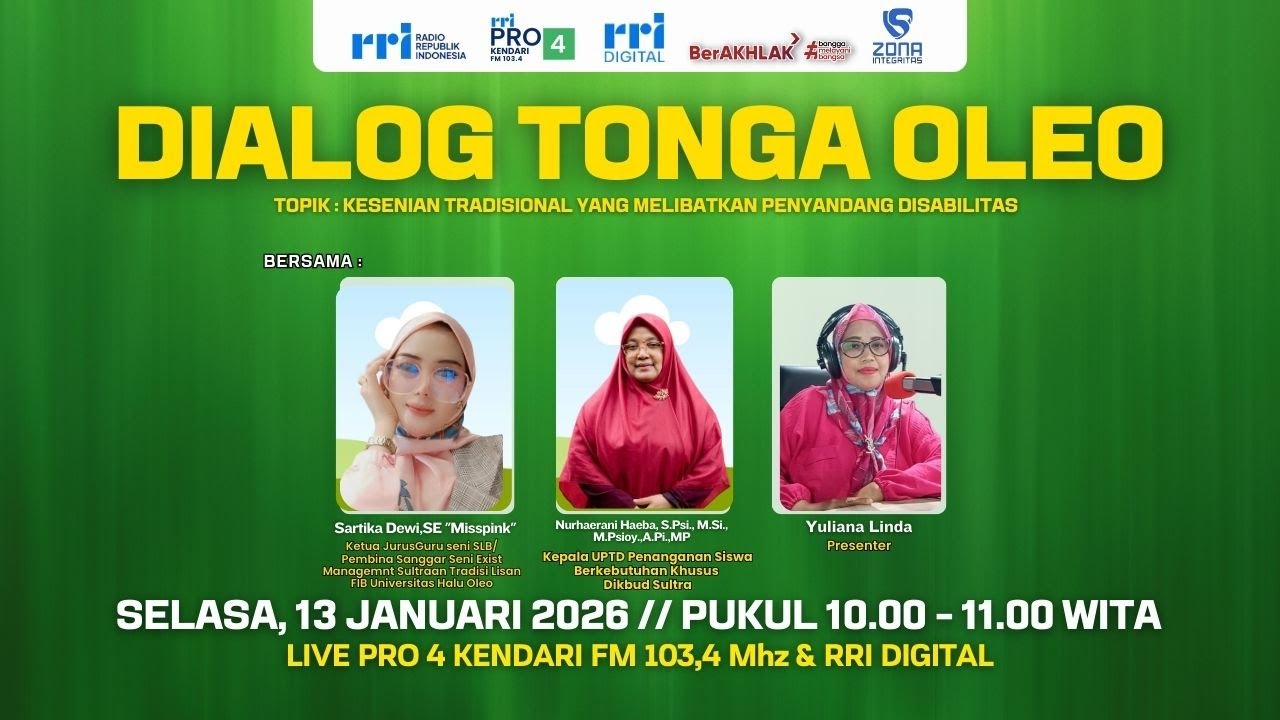 DIALOG TONGA OLEO - KESENIAN TRADISIONAL YANG MELIBATKAN PENYANDANG DISABILITAS