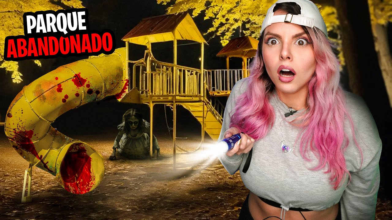 PASÉ LA NOCHE EN EL PARQUE ABANDONADO que DESAPARECIÓ UN NIÑ0 y a las 3:00 AM VI LO PEOR!!!😰☠️​