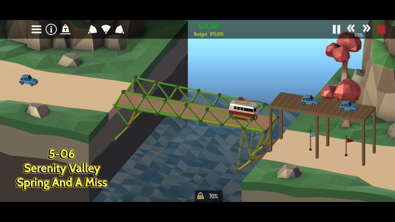 Poly Bridge 2 - Serenity Valley - Spring And A Miss (5-06)