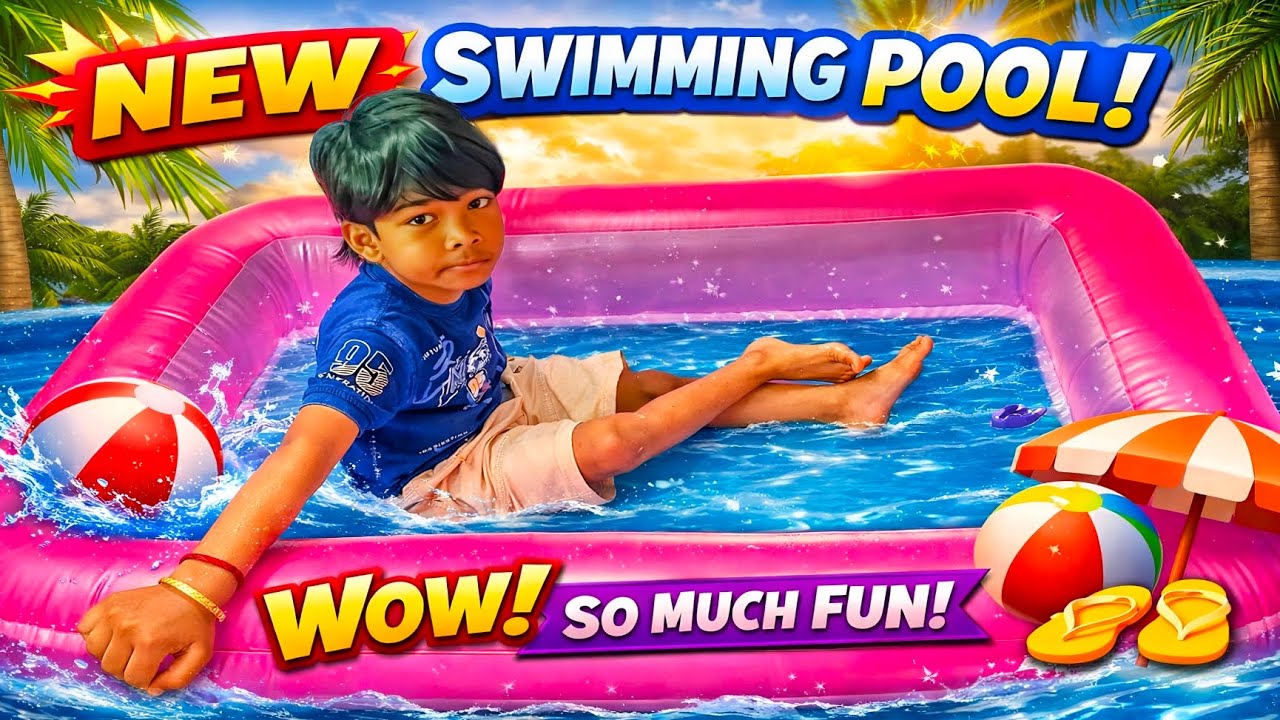 😍 NEW SWIMMING POOL AAYA घर में! बाबू हुआ SURPRISE