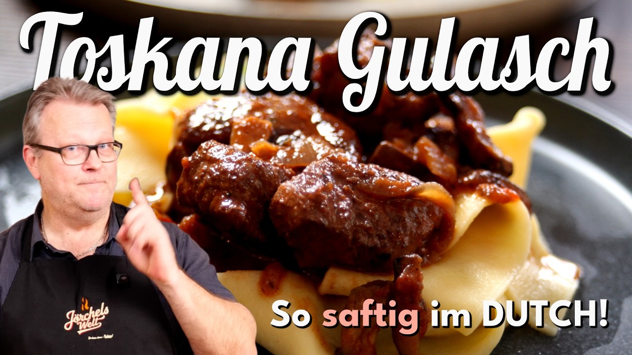 Toskana Gulasch & Selbstgemachte Pappardelle | Das perfekte Sonntagsessen aus dem Dutchoven