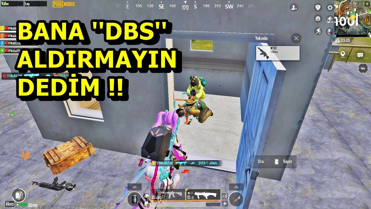 BANA DBS ALDIRMAYIN DEDİM ! EFSANE KOMİK MAÇ PUBG MOBİLE