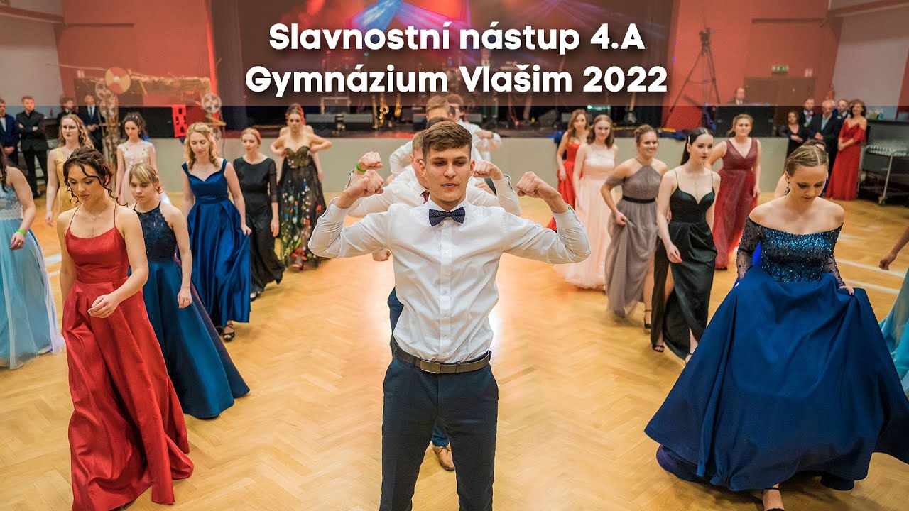Slavnostní nástup / 4.A / Gymnázium Vlašim 2022
