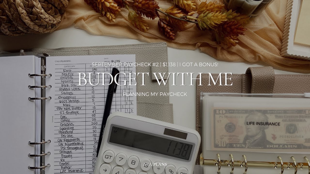 Budget With Me | $1,138 | September Paycheck #2
