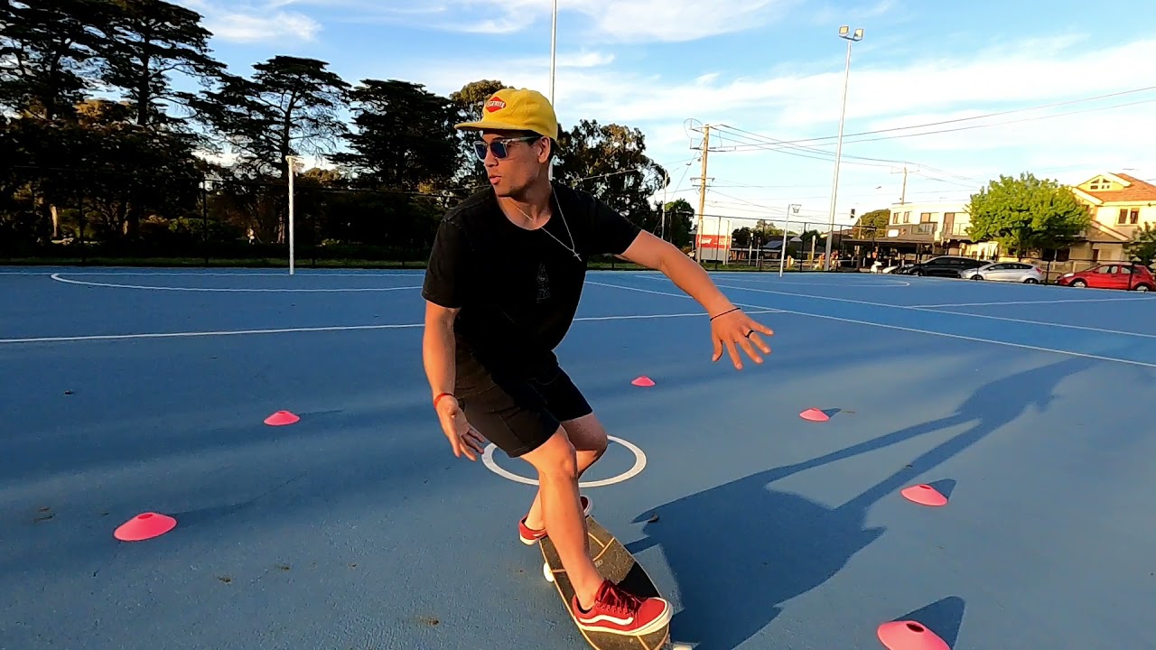 Lotus cone drill - surfskate workout