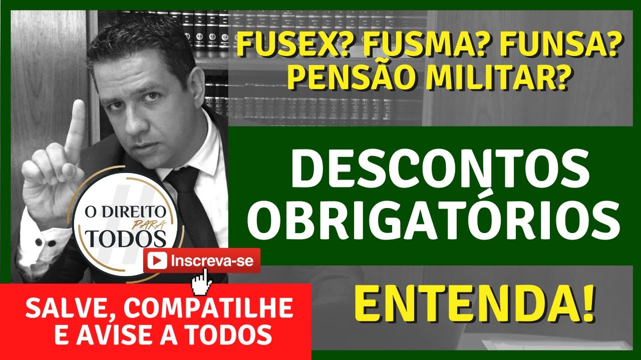 🔴MILITARES E PENSIONISTAS 🔴QUAIS SÃO OS DESCONTOS OBRIGATÓRIOS POR LEI?