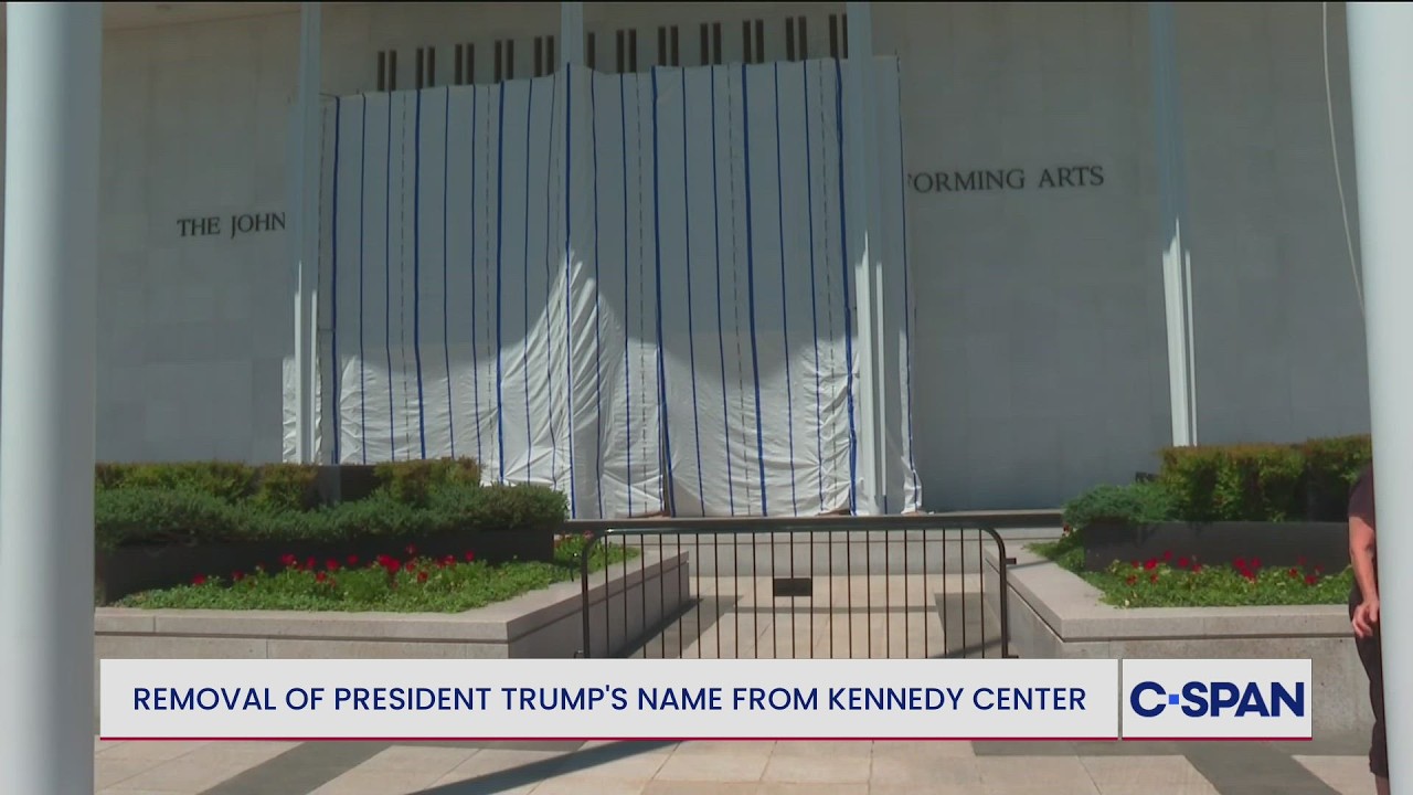Trump Name Removal from Kennedy Center Saturday