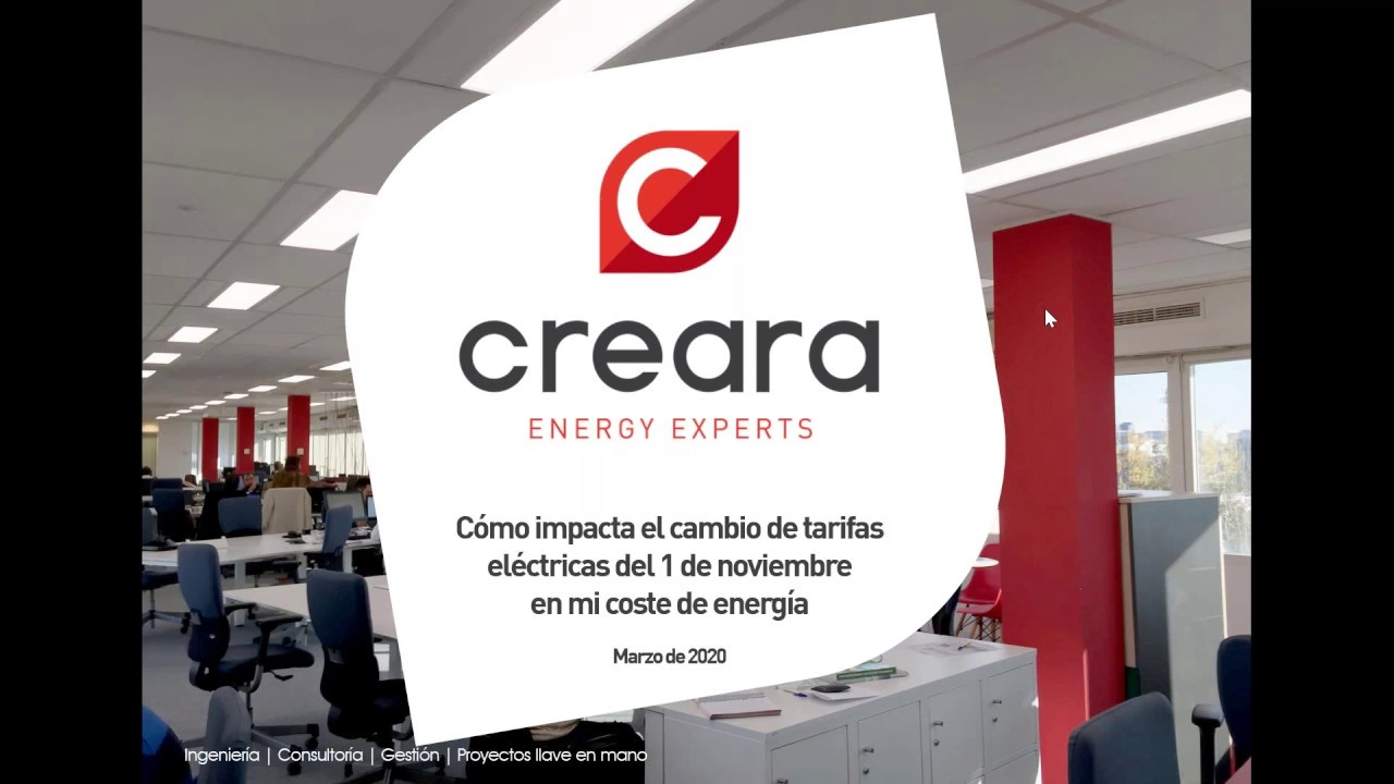 31 MARZO 2020- ¿Cómo impacta el cambio de tarifas eléctricas del 1 de nov. en mi coste de energía