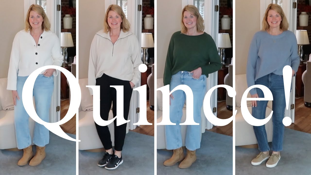 Quince Haul 2025 | Cashmere, Denim & Cozy Fleece For Over 50!