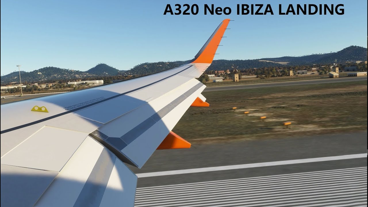 Microsoft Flight Simulator 2020 - A320 Neo Landing at Ibiza (Passenger View) [4K]