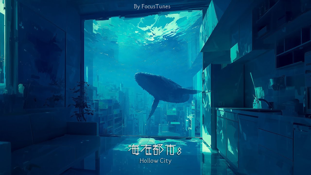 [BGM / Inst] 海底都市8 - Hollow City | 作業 勉強 散歩 創作活動 chillout relax #ai #aiart