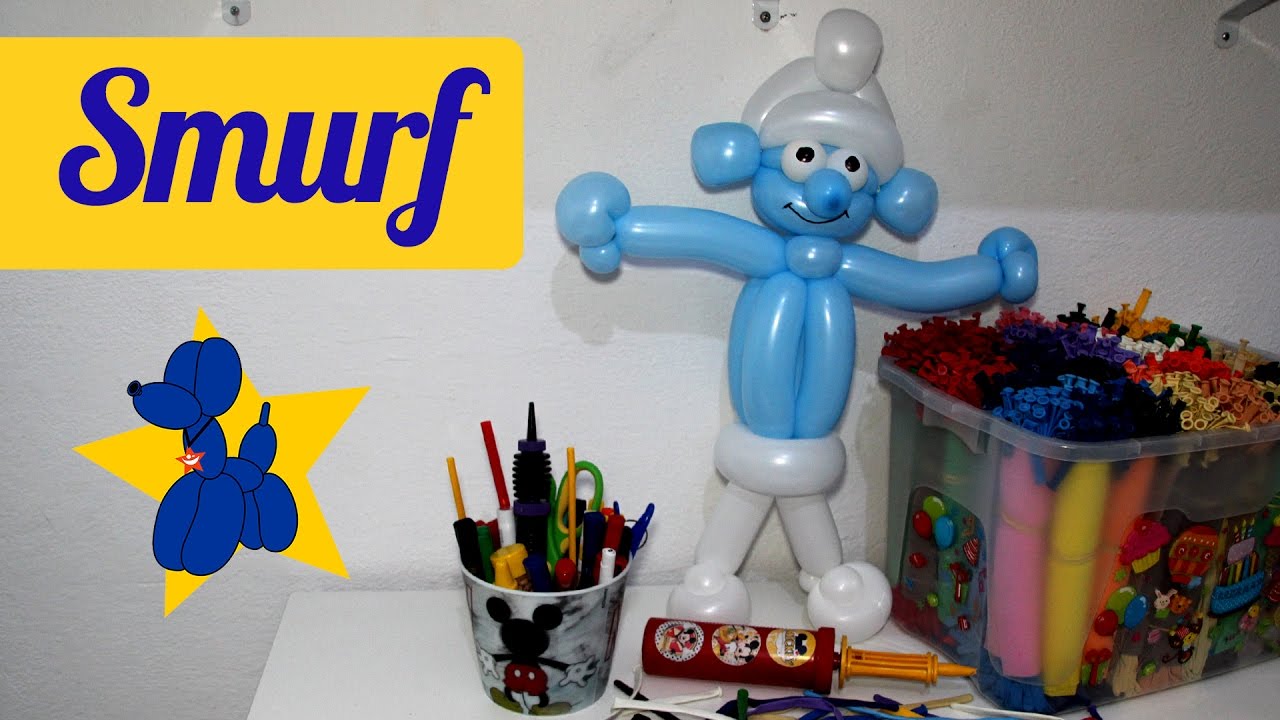 Como fazer o Smurf com balões