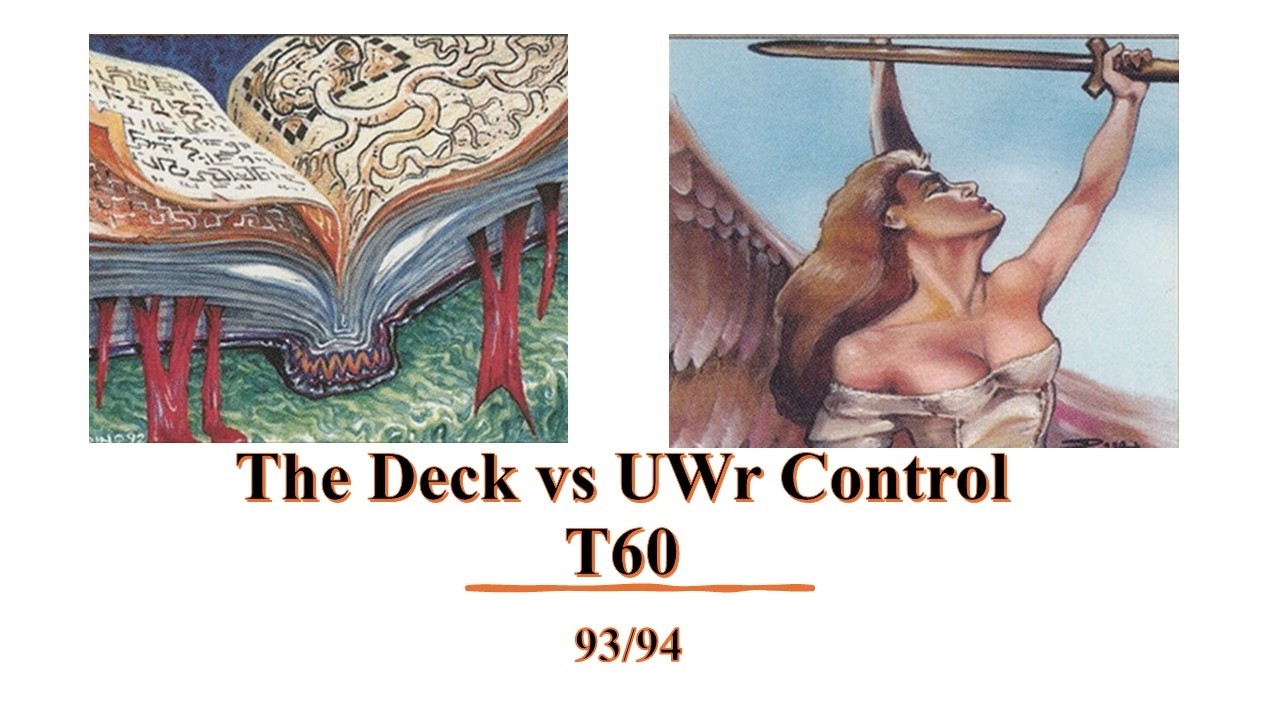 The Deck vs UWr Control - X-Points - T60 - Match 2 - #oldschoolmtg - #mtg9394