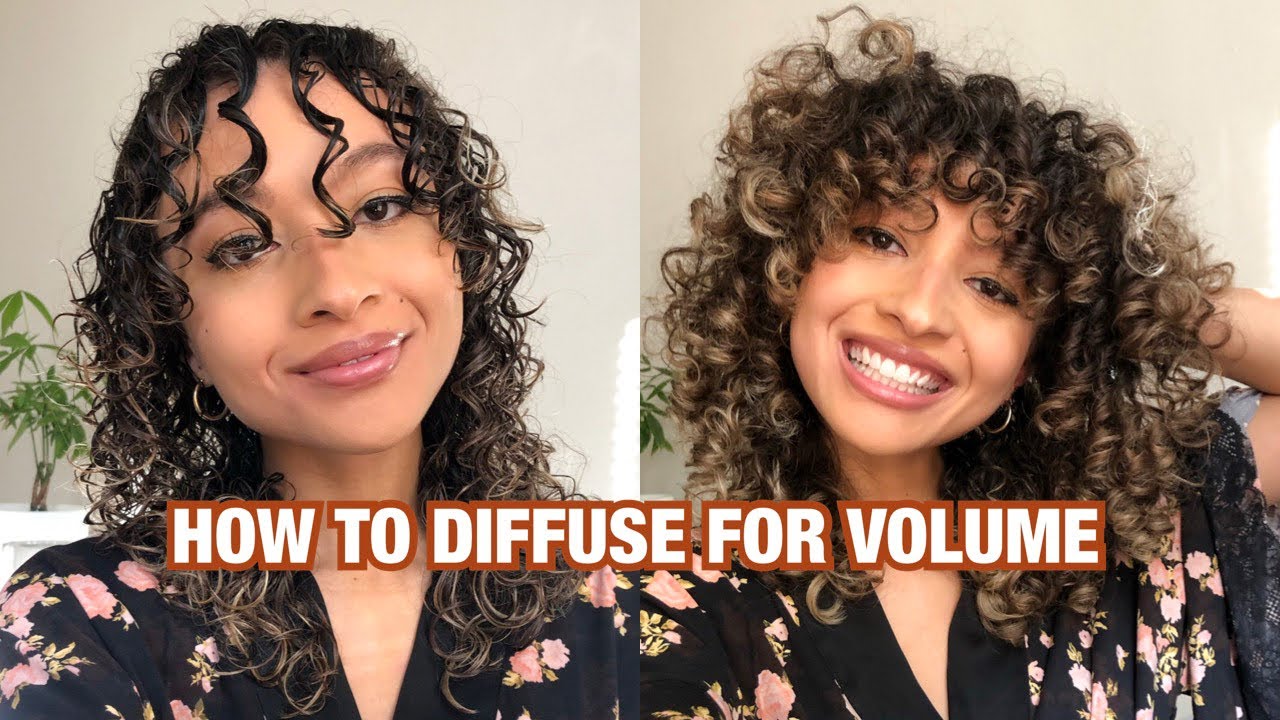 HOW TO DIFFUSE CURLY HAIR FOR MAXIMUM VOLUME // 3A CURLS