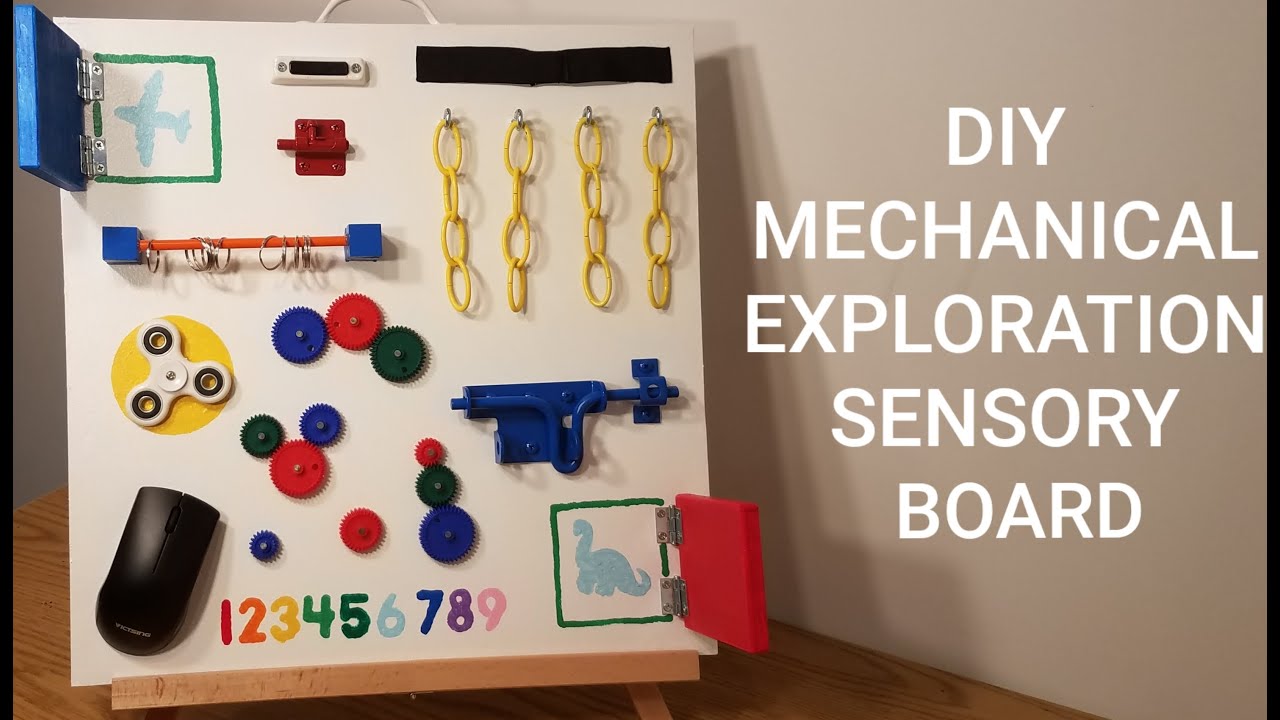 DIY Mechanical Exploration Sensory Board