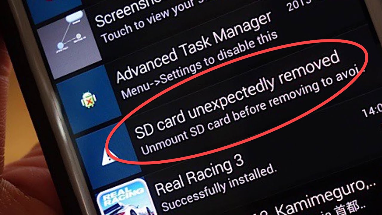 How to Fix SD Card Unexpectedly Removed Error on Android Phone