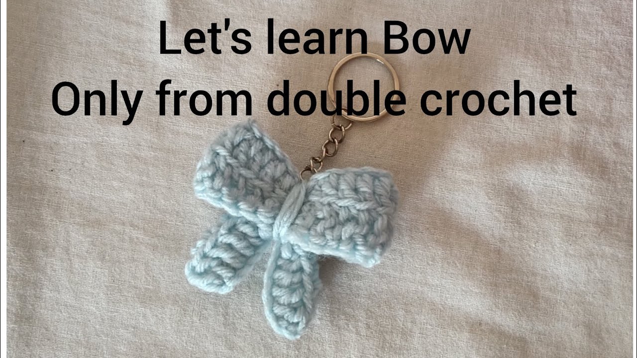 How to crochet bow 🎀 For Begginer and simple tutorial ✨ Begginer friendly tutorial @Pinak-u3x 