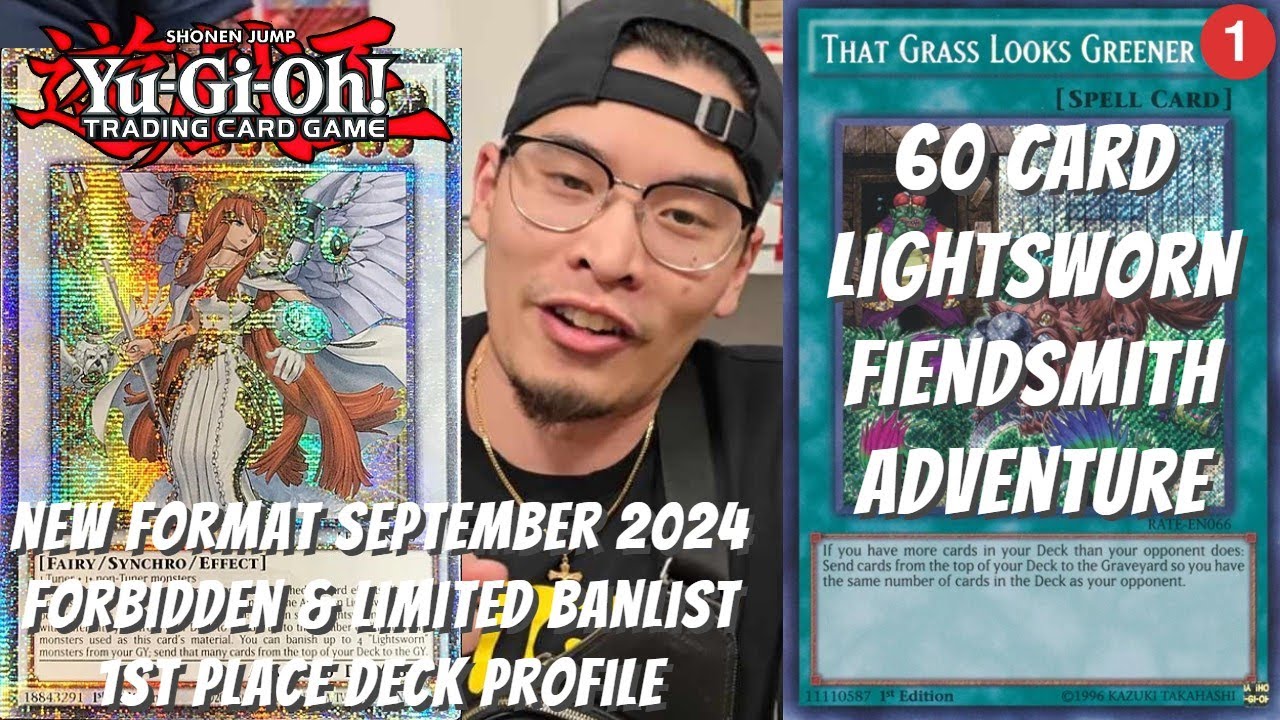 Yugioh New Format September 2024 1st Place Deck Profile - 60 Card Lightsworn Fiendsmith Adventure