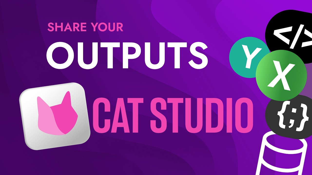 How to Manage Outputs in CAT Studio