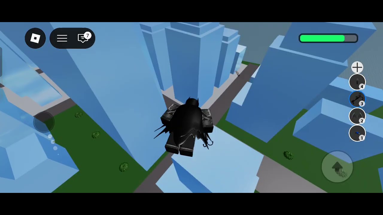 Playing as batman in Roblox 