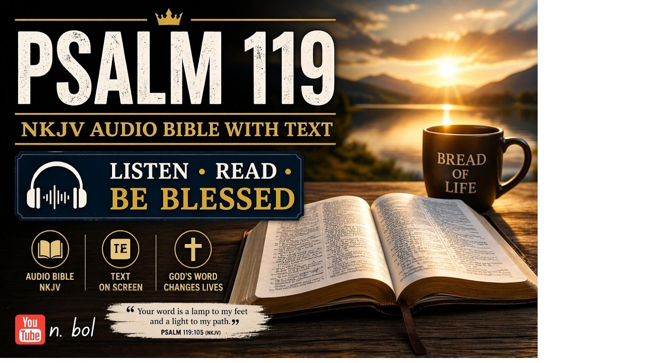 Psalm 119 - NKJV Audio Bible with Text (BREAD OF LIFE)