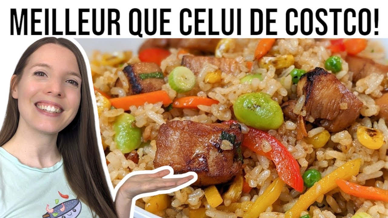 RECETTE POULET YAKITORI AVEC RIZ FRIT À LA JAPONAISE (COMME CELUI DU COSTCO) - HOP DANS LE WOK