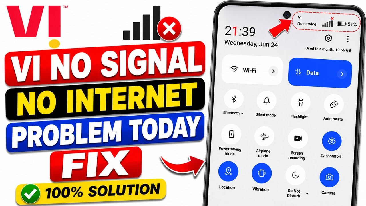 Vi No Network Problem || Vi Internet Not Working || How to Fix Vi Internet Issues || Vi Net Problem