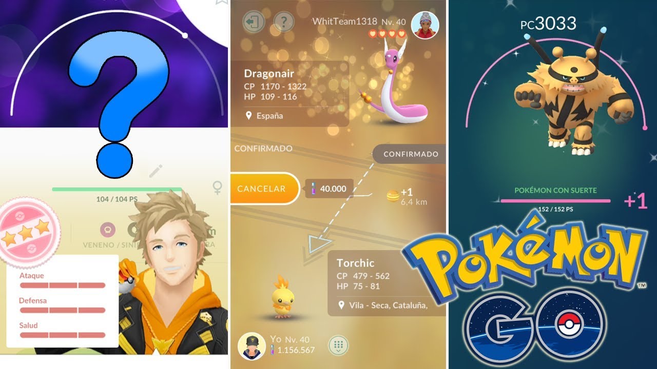 NUEVO 100% DE HUEVO, INTERCAMBIO CON SUERTE TOP SHINY M&Aacute;S SUBIDA M&Aacute;XIMO! [Pok&eacute;mon GO-davidpetit]