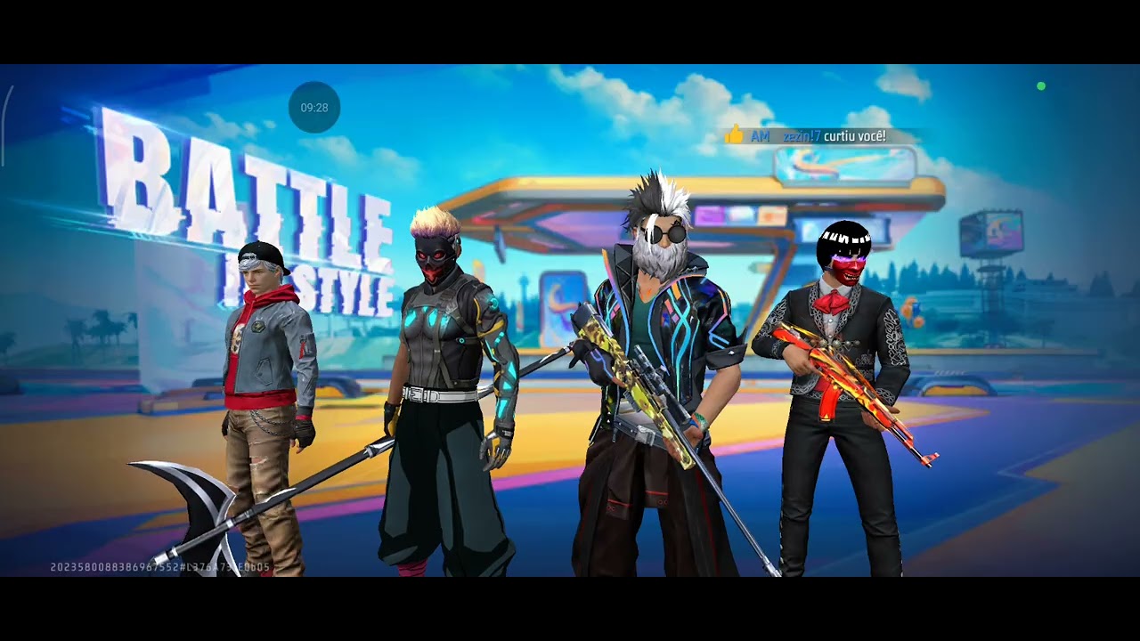 Jogando free fire 