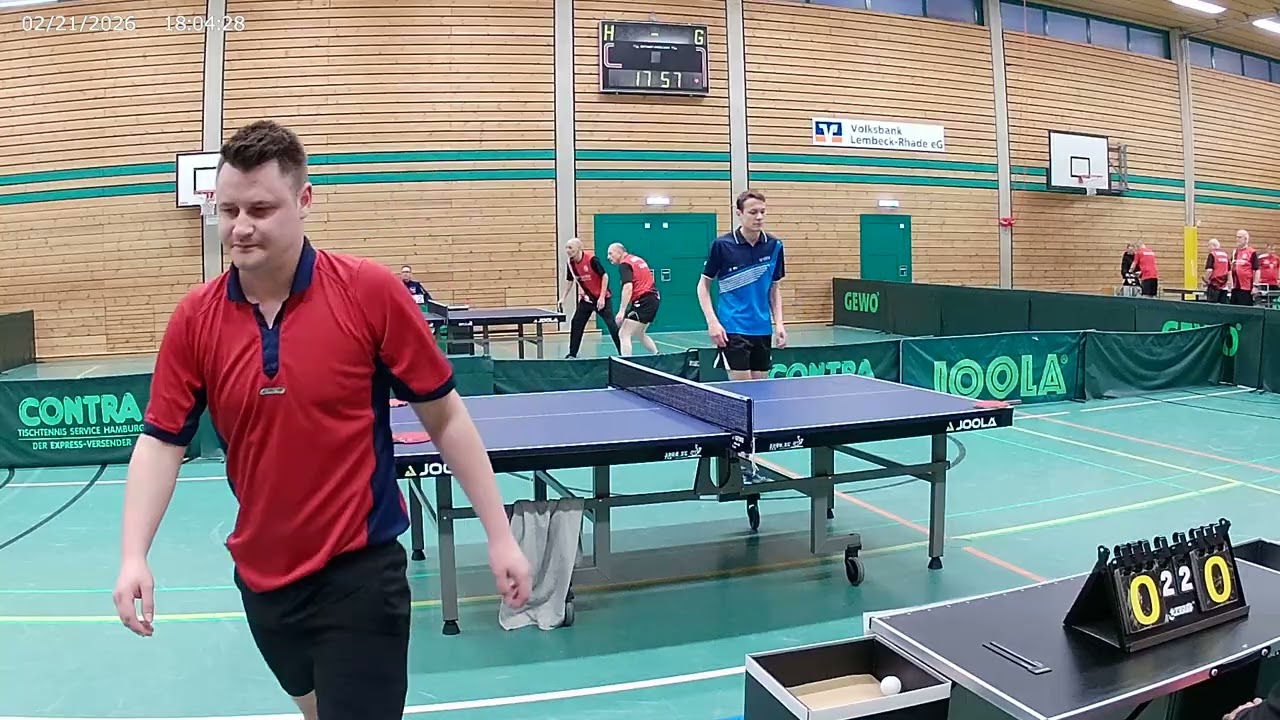 SSV Rhade 2 : TTC Lembeck 2, Micha/Aljoscha : Luca/Arne, Günter/Guido : Ranczka/Einhaus Sätze 4-5