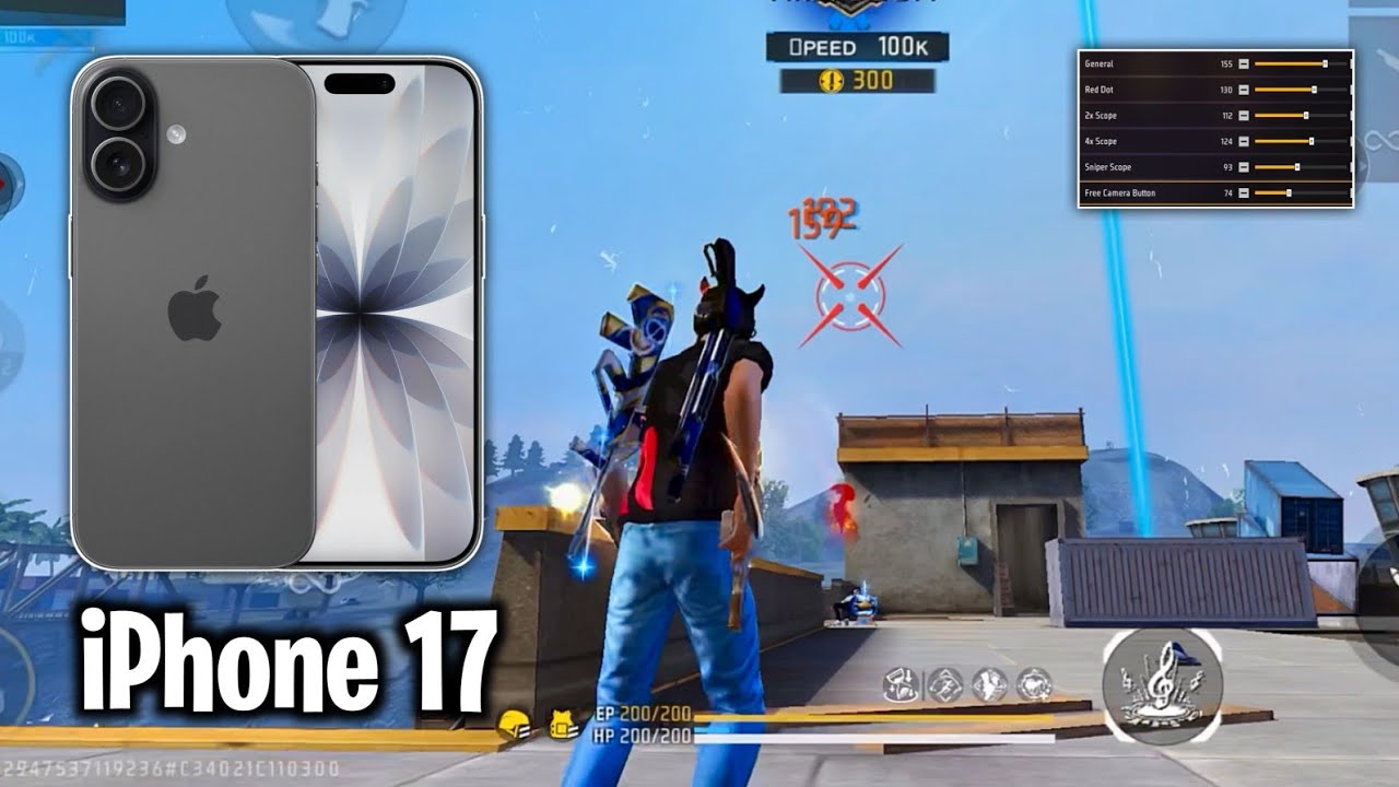 iPhone 17 🔥 Free Fire Sensitivity Settings | iPhone 17 Free fire headshot settings